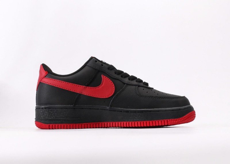 Nike Air Force 1 Low black and red collaboration sneakers - Image 2