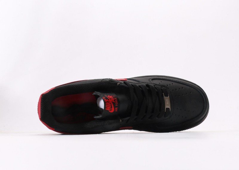 Nike Air Force 1 Low black and red collaboration sneakers - Image 3