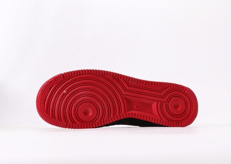 Nike Air Force 1 Low black and red collaboration sneakers - Image 4