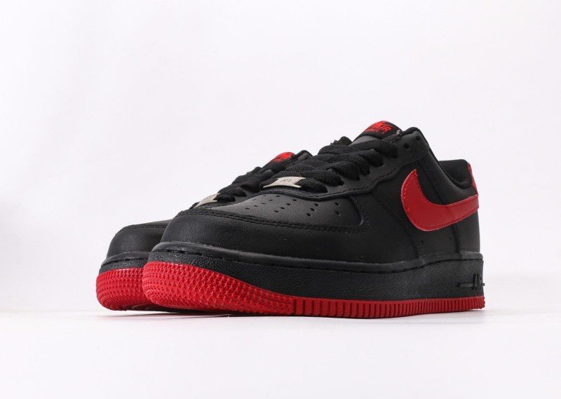 Nike Air Force 1 Low black and red collaboration sneakers - Image 5