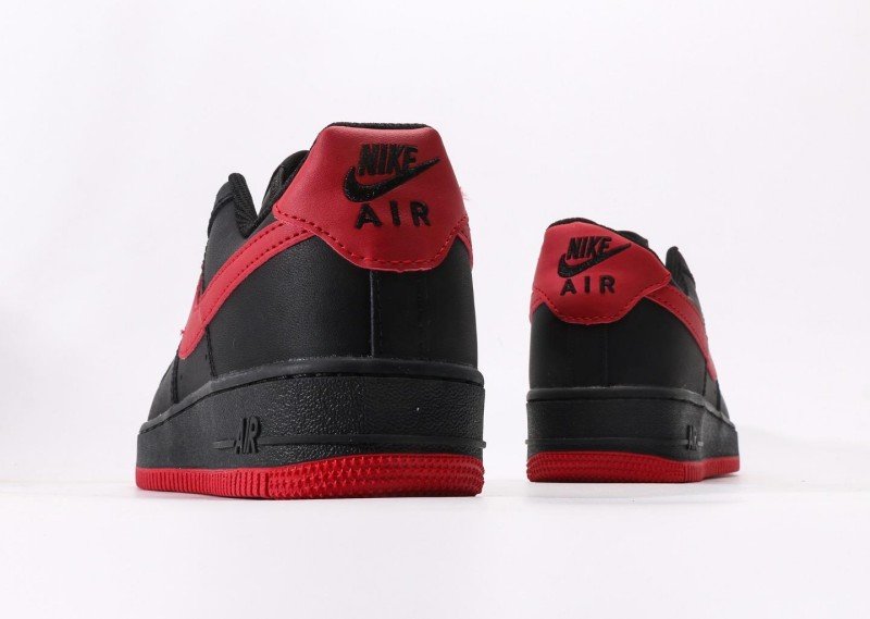 Nike Air Force 1 Low black and red collaboration sneakers - Image 6