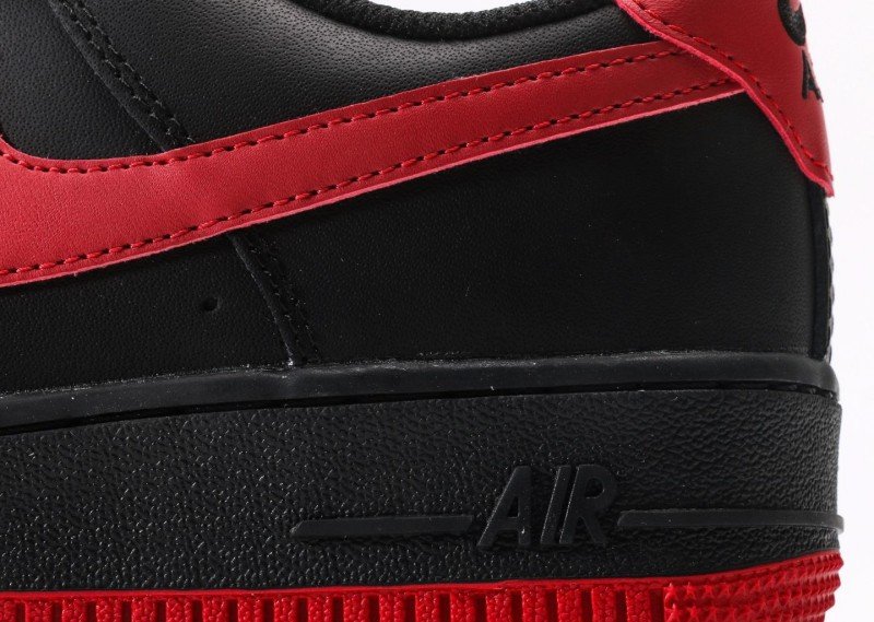 Nike Air Force 1 Low black and red collaboration sneakers - Image 7