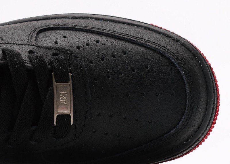 Nike Air Force 1 Low black and red collaboration sneakers - Image 8