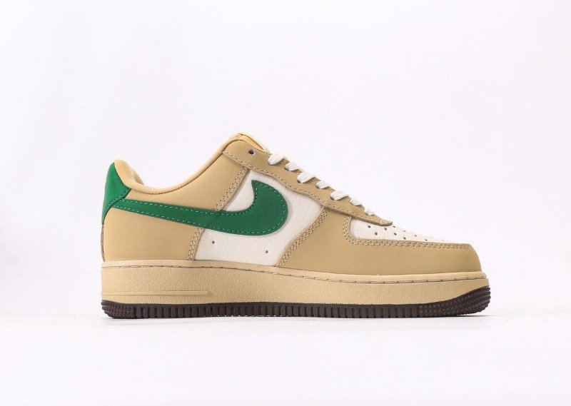 Nike Air Force 1 Low Beige and Green Collaborative Sneakers - Image 2