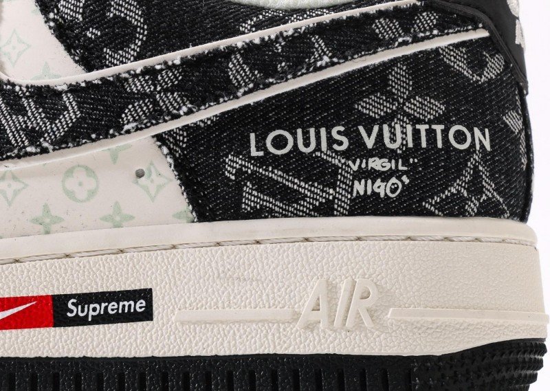 Nike Air Force 1 Low black and white three-party joint sneakers - Image 7