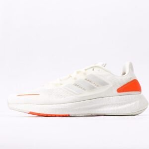 adidas-beige-white-orange-stripe-breathable-sports-shoes