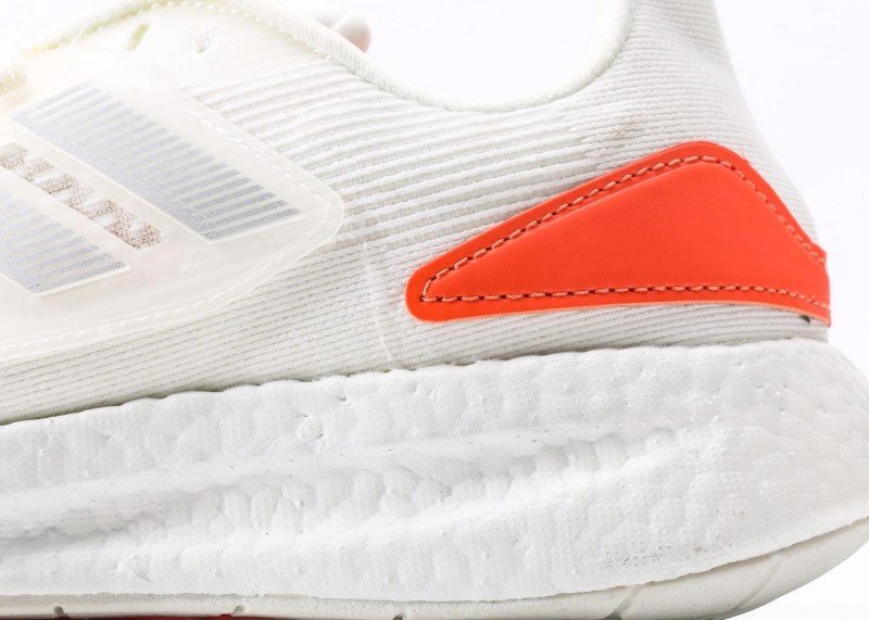 Adidas Beige-White Orange Stripe Breathable Sports Shoes - Image 7