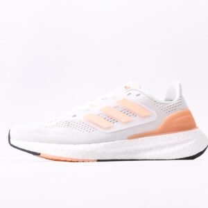 adidas-pureboost-white-orange-stripe-sports-shoes