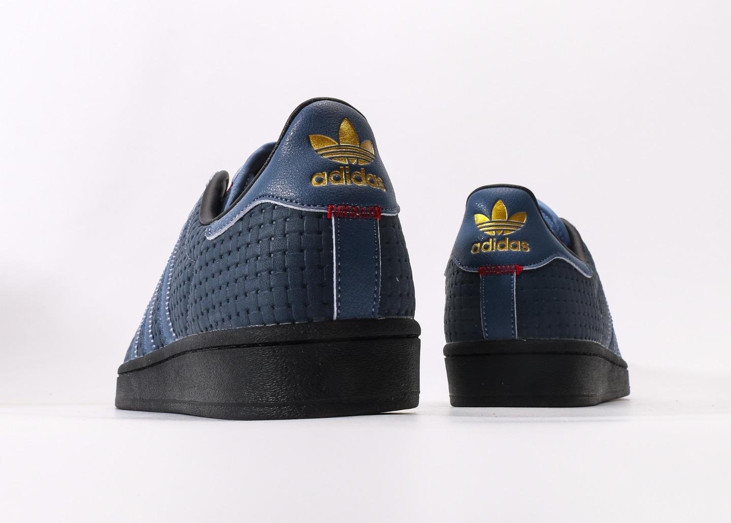 Adidas Superstar II deep blue woven shell head - Image 6