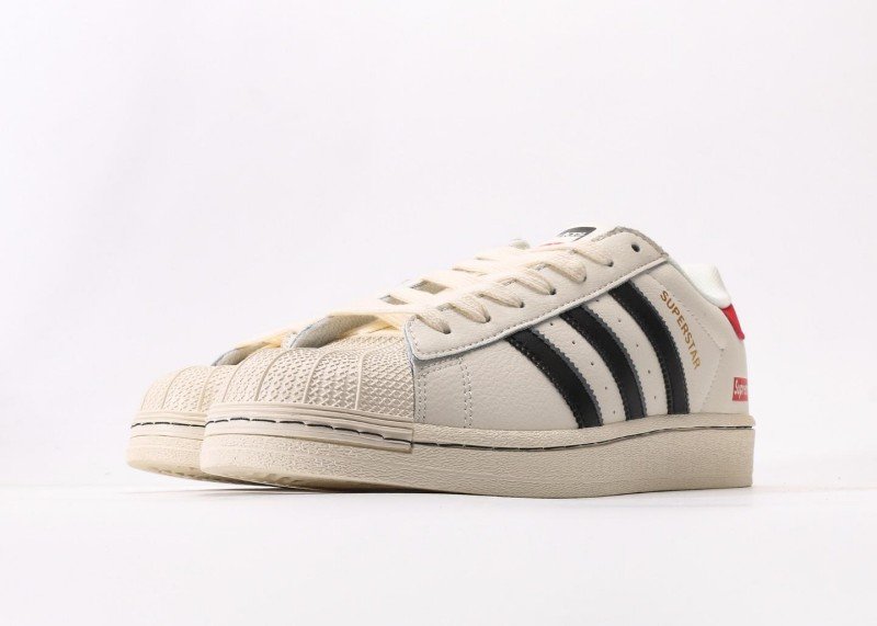 adidas x Supreme collaboration off-white striped sneakers - Image 5