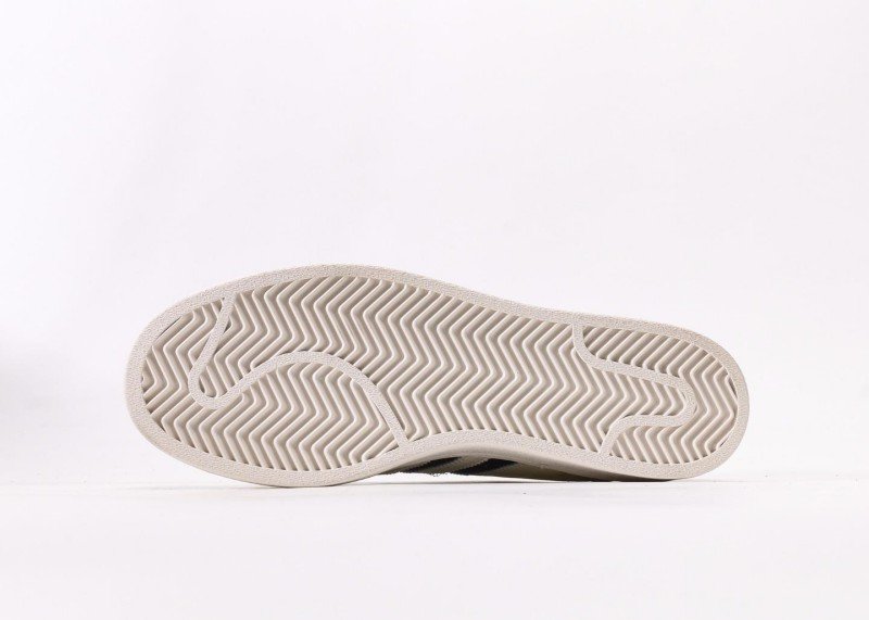 adidas Superstar off-white and blue striped sneakers - Image 4