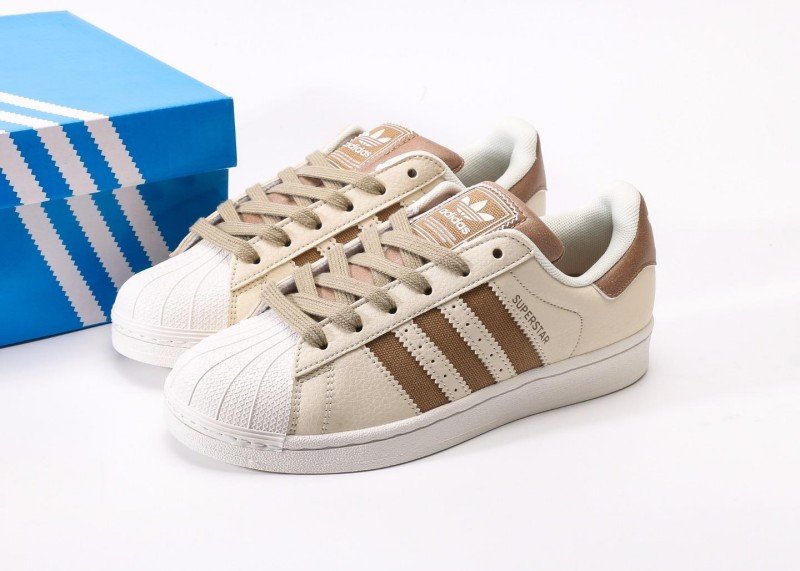 adidas-superstar-beige-and-brown-striped-casual-shoes