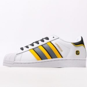 adidas-yellow-and-gray-striped-shell-toe-sneakers