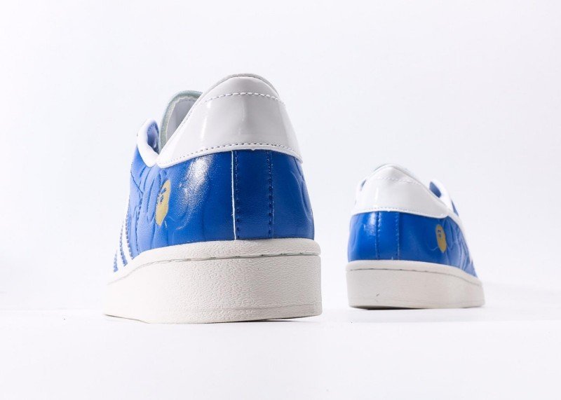 Adidas co-branded blue and white striped shell-toe sneakers - Image 6