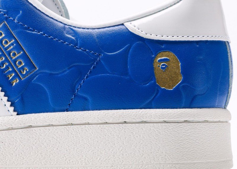 Adidas co-branded blue and white striped shell-toe sneakers - Image 7