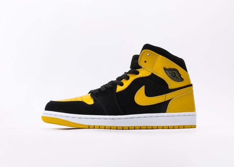 air-jordan-1-retro-mid-black-yellow-colorway-sneaker