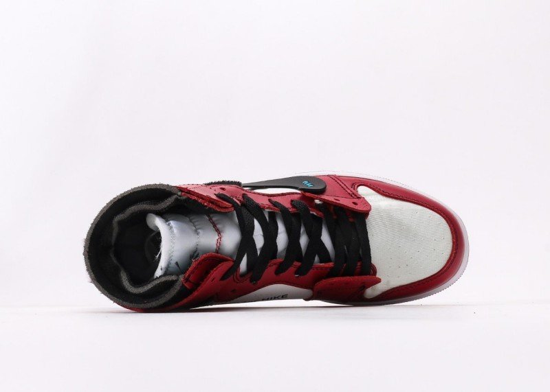 Air Jordan 1 High Red White Black Colorway Sneaker - Image 3