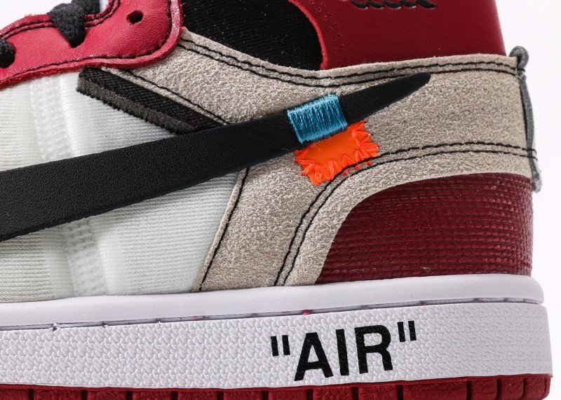 Air Jordan 1 High Red White Black Colorway Sneaker - Image 7