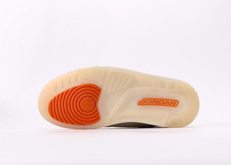 Air Jordan 3 Retro Cream Orange Colorway Sneaker - Image 4
