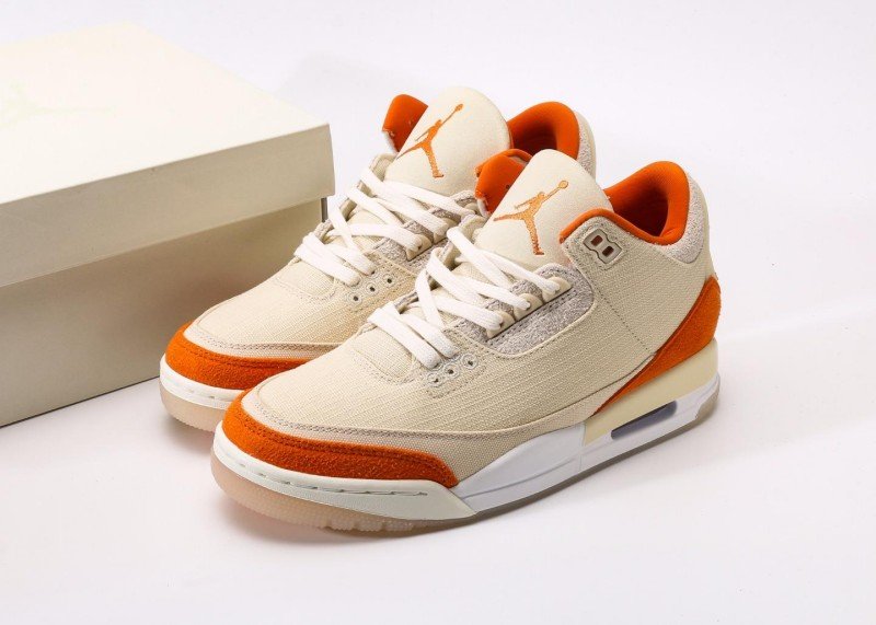 air-jordan-3-retro-cream-orange-colorway-sneaker