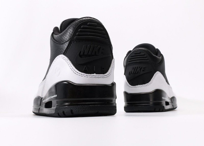 Air Jordan 3 Retro Black White Colorway Sneaker - Image 6