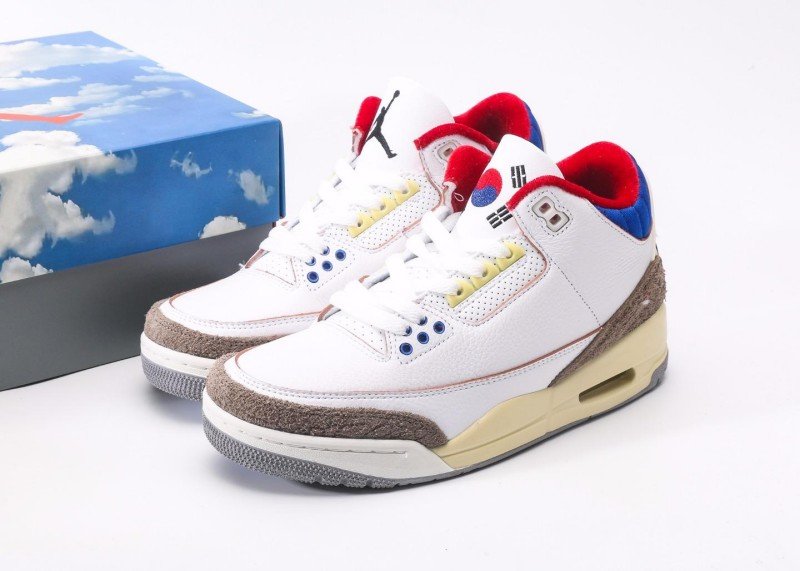 air-jordan-3-retro-white-brown-red-blue-patchwork-sneaker