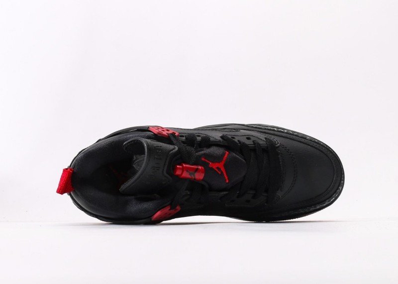 Air Jordan 4 Retro Black Red Crackle Colorway Sneaker - Image 3