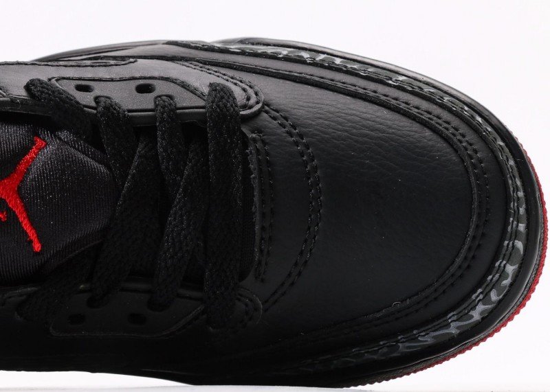 Air Jordan 4 Retro Black Red Crackle Colorway Sneaker - Image 8