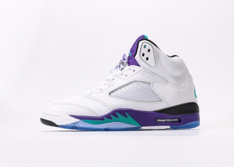 air-jordan-5-retro-white-purple-green-blue-colorway-sneaker