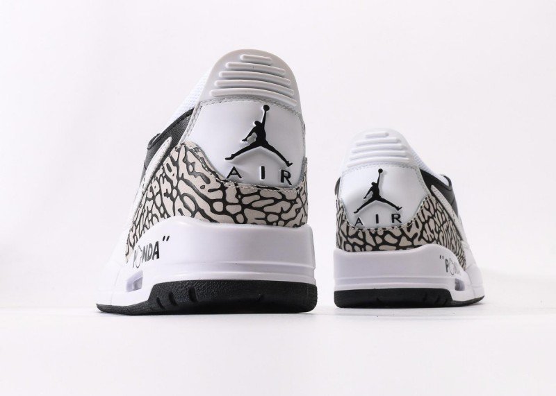 Air Jordan Legacy 312 Low Black White Panda Theme Sneaker - Image 6