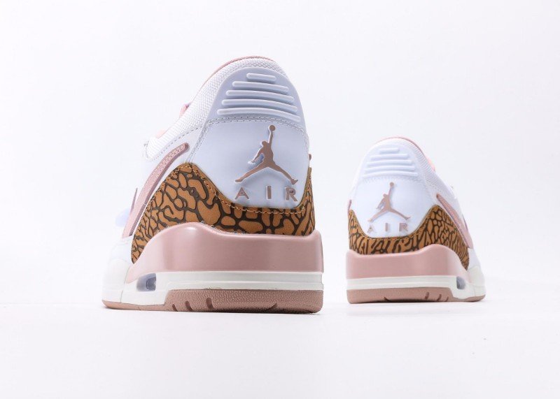 Air Jordan Legacy 312 Low White Pink Leopard Sneaker - Image 6
