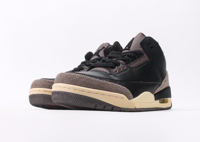 Air Jordan 3 Retro Black Brown Colorway Sneaker - Image 5