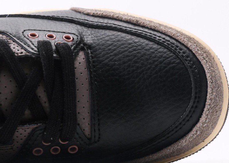 Air Jordan 3 Retro Black Brown Colorway Sneaker - Image 8