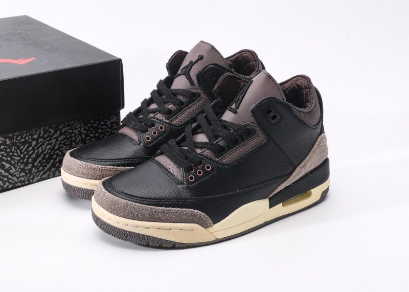 air-jordan-3-retro-black-brown-colorway-sneaker