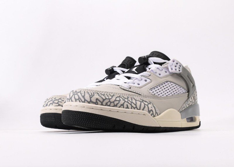 Air Jordan 4 Retro Off-White Gray Crackle Colorway Sneaker - Image 5