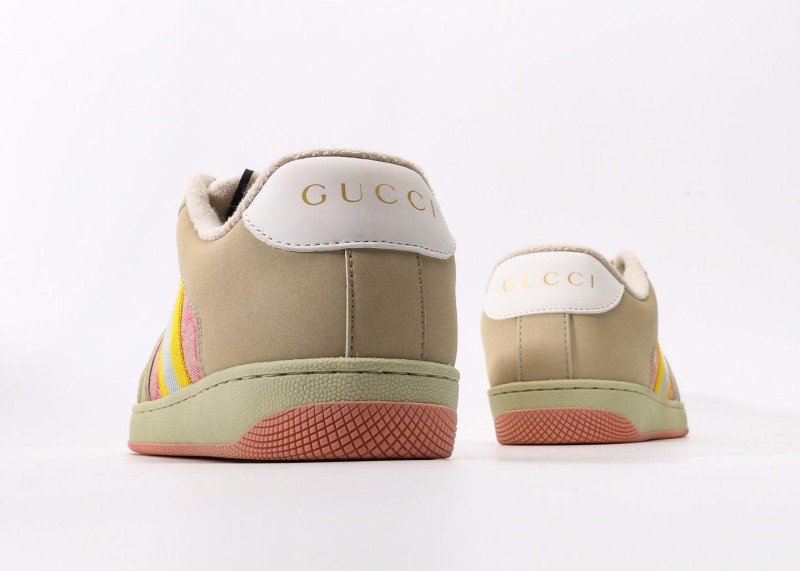 GUCCI 25 new light khaki trainer shoes - Image 6