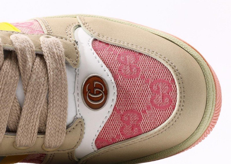 GUCCI 25 new light khaki trainer shoes - Image 8