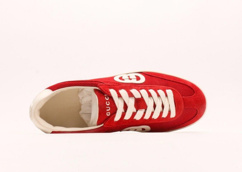 Gucci Red Screener GG Casual Sneaker Collection - Image 3