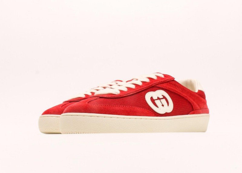 Gucci Red Screener GG Casual Sneaker Collection - Image 5
