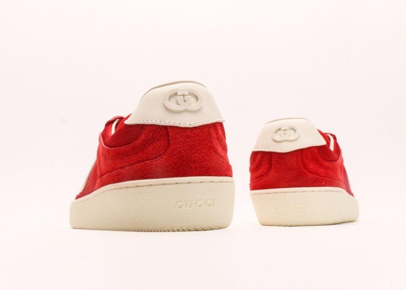 Gucci Red Screener GG Casual Sneaker Collection - Image 6